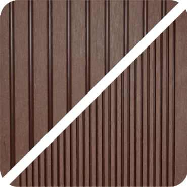 Standard WPC teraszburkolat – csokibarna szín.