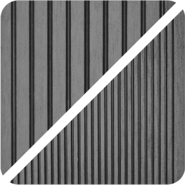 Standard WPC teraszburkolat – világos antracit szín.